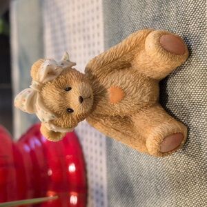 Enesco Cherished Teddies 1991 Sara "Love Ya" Figurine With Headscarf Collectible